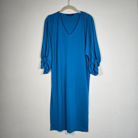 Ralph Lauren Dresses & Skirts - European Summer Blue Ralph Lauren V Neck Dress Size M